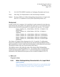 Revision of RDA 6.21 and 6.29.1.33