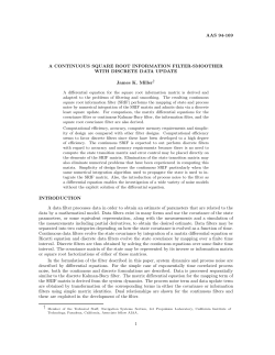 AAS 94-169 A CONTINUOUS SQUARE ROOT INFORMATION