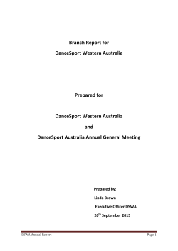 Executive Officer`s Branch Report by Linda Brown