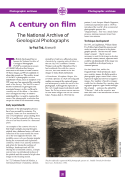 A century on film - British Geological Survey