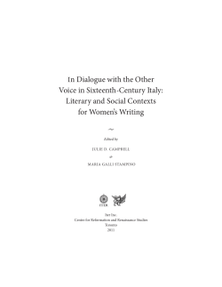 In Dialogue with the Other - Iter: Gateway to the Middle Ages and
