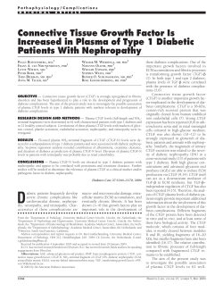 Connective Tissue Growth Factor Is Increased in
