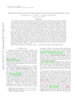 Thermal evolution and structure models of the transiting super