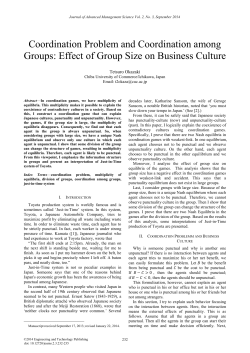 Effect of Group Size on Business Culture