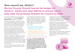 Council tax leaflet 2016-17