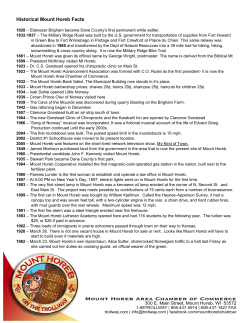 Historical Mount Horeb Facts