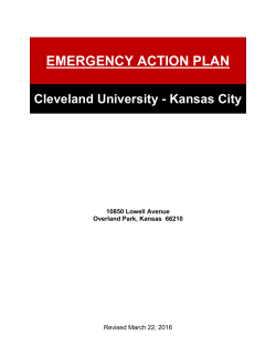 emergency action plan - Cleveland University
