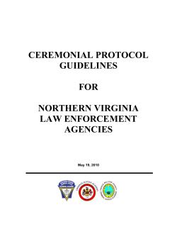 CEREMONIAL PROTOCOL GUIDELINES FOR NORTHERN