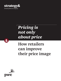 How retailers can improve their price image Pricing - Strategy