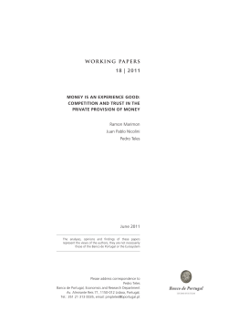 competition and trust in the private provision of money
