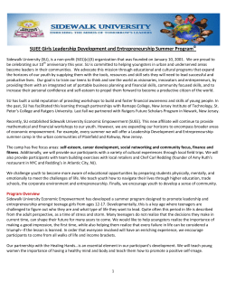 Summer Leadership Development and Entrepreneurship Program