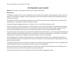 CeO2 Deposition using E
