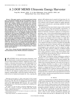 A 2-DOF MEMS Ultrasonic Energy Harvester