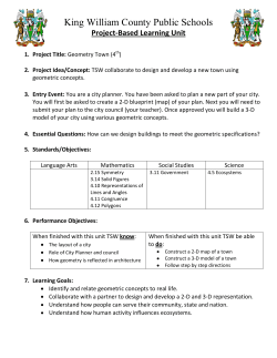 Geometry Town - King William County Public Schools