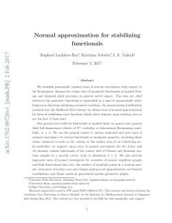 Normal approximation for stabilizing functionals