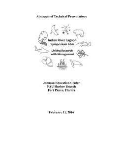 IRLS 2016 Abstracts of Presentations