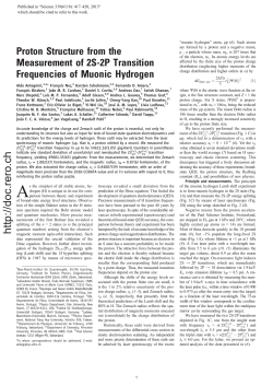 Proton Structure from the measurement of 2S