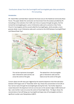 Conclusions drawn from the Sunninghill and