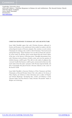 Laura Salah Nasrallah argues that early Christian - Beck-Shop