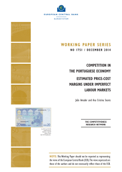 Competition in the Portuguese economy - ECB