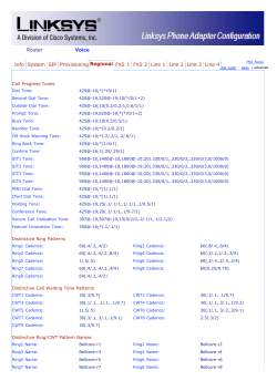 Linksys SPA Configuration