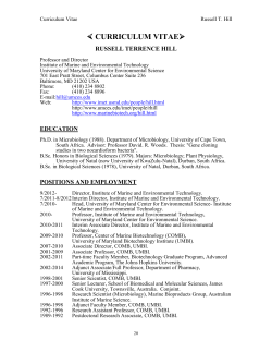 CURRICULUM VITAE
