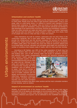 Urban environments pdf, 641kb - WHO South