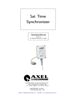 User`s manual - Axel Technology