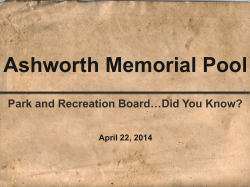 Ashworth Memorial Pool