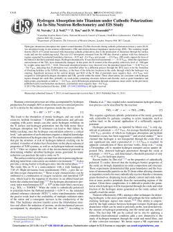 Hydrogen Absorption into Titanium under Cathodic Polarization: An