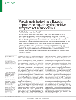 Perceiving is believing: a Bayesian approach to explaining the