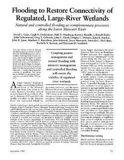 Flooding to Restore Connectivity of Regulated, Large