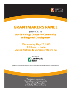 grantmakers panel