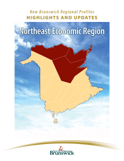 Northeast Economic Region - Government of New Brunswick
