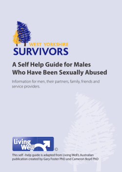 A Self Help Guide for Males Who Have Been Sexually Abused
