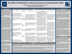The Effect of Restrictions in Abortion Access on Overall Abortion Rate