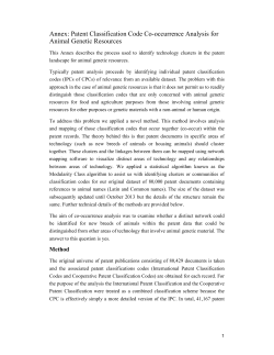 Patent Landscape Report on Animal Genetic Resources