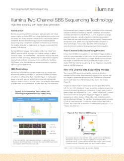 Illumina Two-Channel SBS Sequencing Technology
