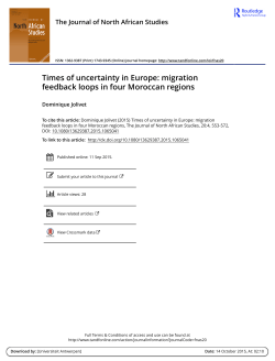migration feedback loops in four Moroccan regions