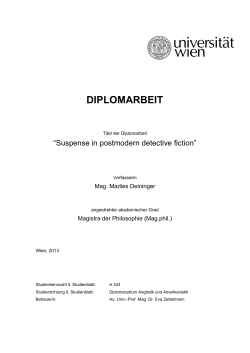 diplomarbeit - E-Theses