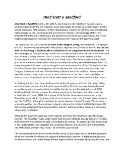 Dred Scott v. Sandford