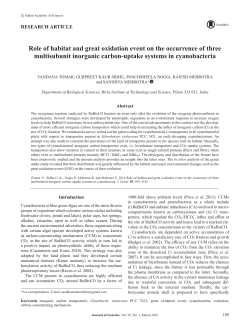 Role of habitat and great oxidation event on the occurrence of three