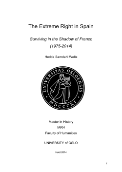 The Extreme Right in Spain - DUO
