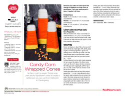 Candy Corn Wrapped Cones