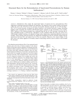 Structural Basis for the Retroreduction of Inactivated Peroxiredoxins