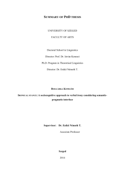 summary of phd thesis