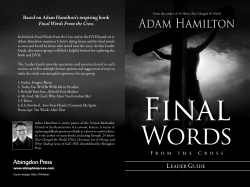 Final Words Leader Guide