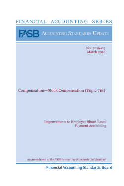 Compensation&mdash;Stock Compensation (Topic 718)