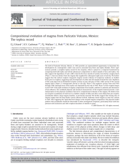 Compositional evolution of magma from Par&iacute;cutin Volcano, Mexico