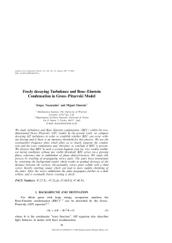 Freely decaying Turbulence and Bose–Einstein Condensation in